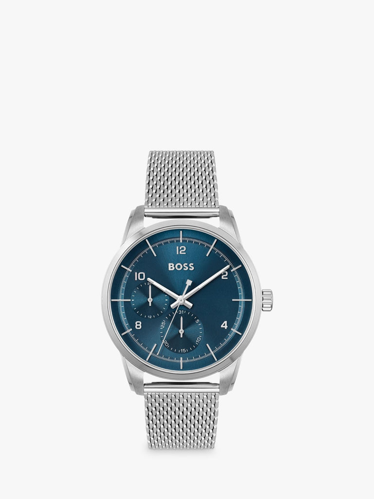 Hugo Boss Sophio Blue Dial Silver Mesh Bracelet Watch for Men - 1513942 Buy Now By Hugo Boss
