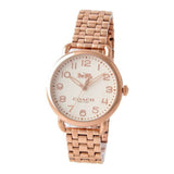 Coach Delancey White Dial Rose Gold Steel Strap Watch for Women - 14502262 Buy Now By Coach