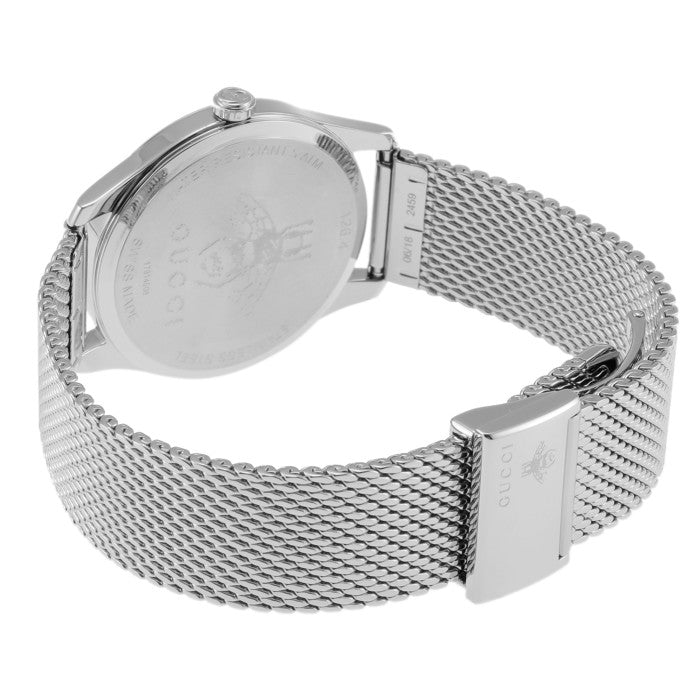 Gucci G-Timeless Turquoise Mother of Pearl Dial Silver Mesh Bracelet Watch For Women - YA126582 Buy Now By Gucci
