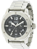 Fossil Modern Machine Black Dial Silver Steel Strap Watch for Men - FS4926 Buy Now By Fossil