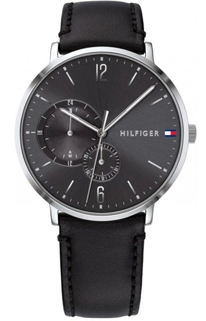 Tommy Hilfiger Brooklyn Black Dial Black Leather Strap Watch for Men - 1791509 Buy Now By Tommy Hilfiger