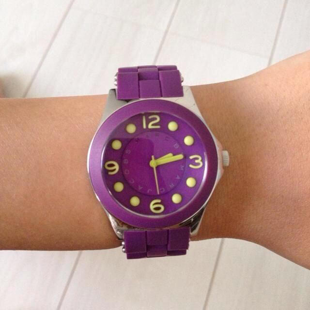 Marc Jacobs Pelly Purple Dial Purple Silicone Strap Watch for Women - MBM2515 Buy Now By Marc Jacobs