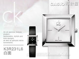 Calvin Klein Mark Black Dial Black Leather Strap Watch for Women - K3R231C1 Buy Now By Calvin Klein