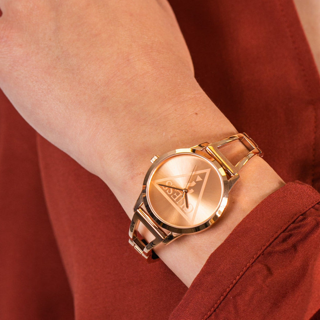 Guess Lola Rose Gold Dial Rose Gold Steel Strap Watch For Women - W1145L4 Buy Now By Guess