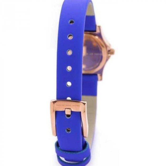 Marc Jacobs Henry White Dial Blue Leather Strap Watch for Women - MBM1238 Buy Now By Marc Jacobs