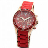Marc Jacobs Rock Chronograph Red Dial Red Silicone Strap Watch for Women - MBM2577 Buy Now By Marc Jacobs