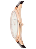 Emporio Armani Aurora Mother of Pearl White Dial Brown Leather Strap Watch For Women - AR11057 Buy Now By Emporio Armani