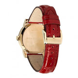 Burberry The City Gold Dial Red Leather Strap Watch for Women - BU9140 Buy Now By Burberry