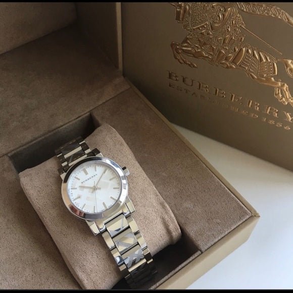 Burberry The City Silver Dial Silver Steel Strap Watch for Women - BU9233 Buy Now By Burberry