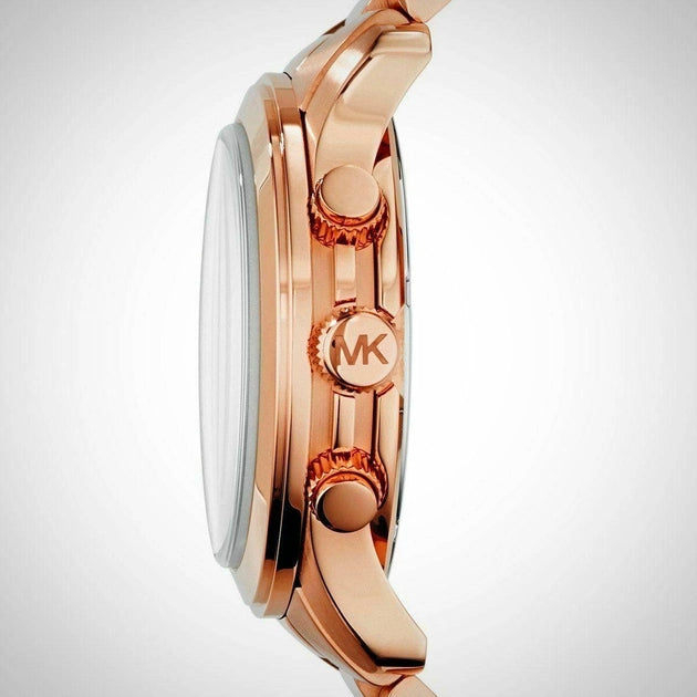 Michael Kors Bradshaw Quartz Blue Dial Rose Gold Steel Strap Watch For Women - MK5951 Buy Now By Michael Kors