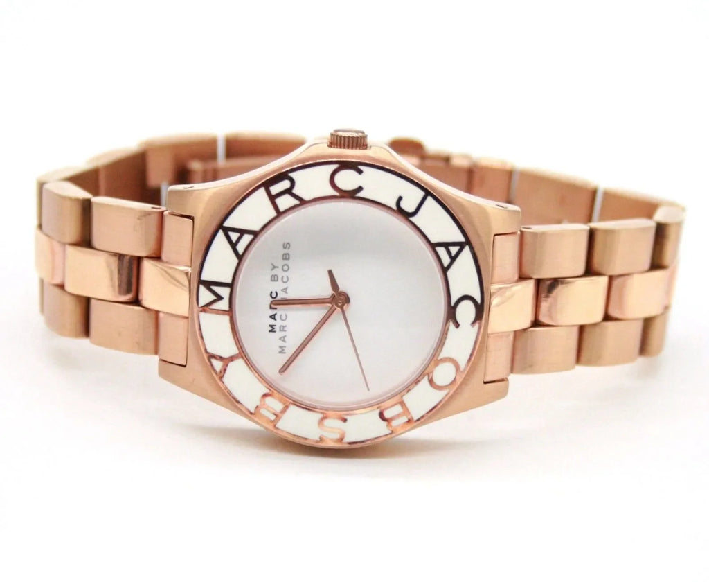 Marc Jacobs Blade White Dial Gold Steel Strap Watch for Women - MBM3075 Buy Now By Marc Jacobs