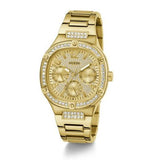 Guess Duchess Quartz Gold Dial Gold Steel Strap Watch For Women - GW0558L2 Buy Now By Guess
