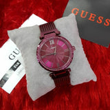 Guess Soho Pink Dial Pink Mesh Bracelet Watch For Women - W0638L6 Buy Now By Guess