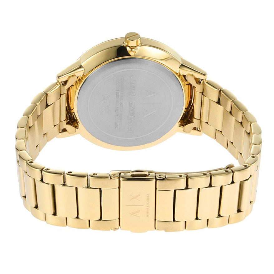 Armani Exchange Cayde Chronograph Black Dial Gold Steel Strap Watch for Men - AX2747 Buy Now By Armani Exchange