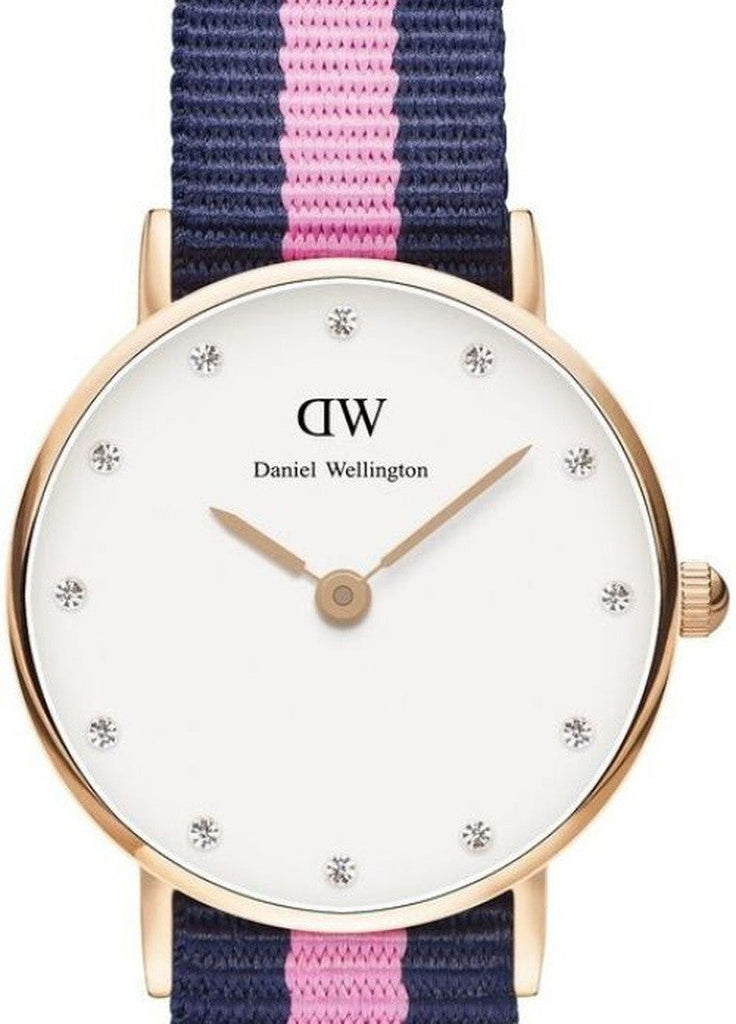 Daniel Wellington Classy Winchester White Dial Two Tone NATO Strap Watch For Women - DW00100065 Buy Now By Daniel Wellington