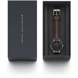 Daniel Wellington Classic Petite Bristol Black Dial Brown Leather Strap Watch For Women - DW00100233 Buy Now By Daniel Wellington
