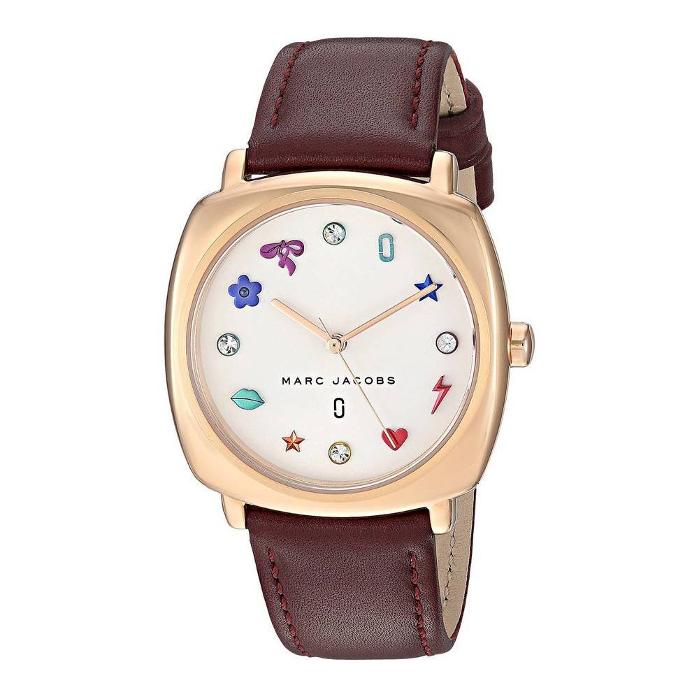 Marc Jacobs Mandy White Dial Brown Leather Strap Watch for Women - MJ1598 Buy Now By Marc Jacobs