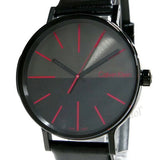 Calvin Klein Boost Black Dial Black Leather Strap Watch for Men - K7Y214CY Buy Now By Calvin Klein