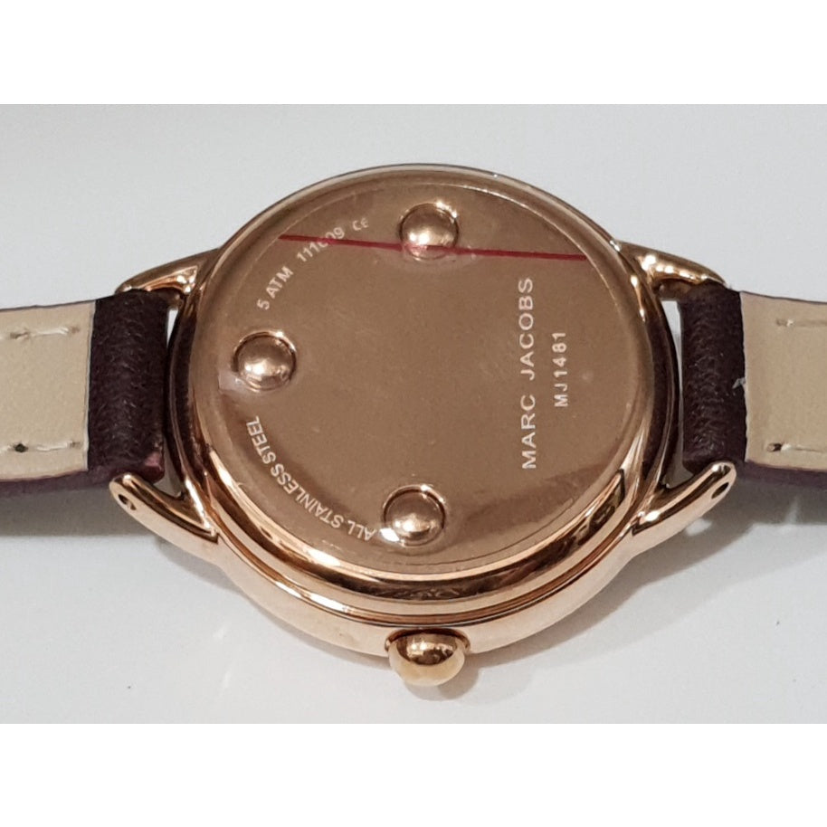 Marc Jacobs Betty White Dial Brown Leather Strap Watch for Women - MJ1481 Buy Now By Marc Jacobs