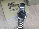 Burberry The City Black Dial Silver Steel Strap Watch for Women - BU9201 Buy Now By Burberry