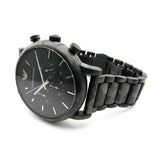 Emporio Armani Luigi Chronograph Black Dial Black Steep Strap Watch For Men - AR11045 Buy Now By Emporio Armani