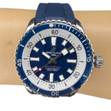 Breitling Superocean Automatic 42mm Blue Dial Blue Rubber Strap Watch for Men - A17375E71C1S1 Buy Now By Breitling