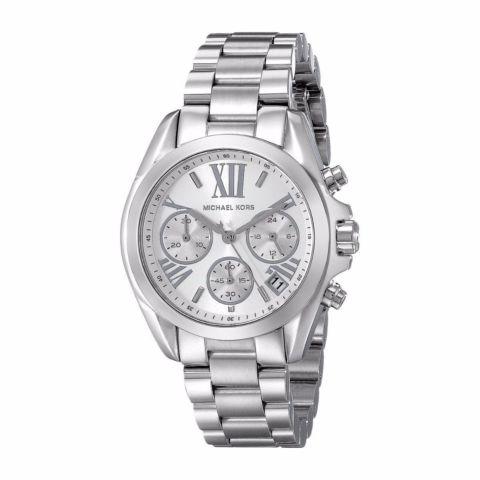 Michael Kors Bradshaw Chronograph Silver Dial Silver Steel Strap Watch for Women - MK6174 Buy Now By Michael Kors