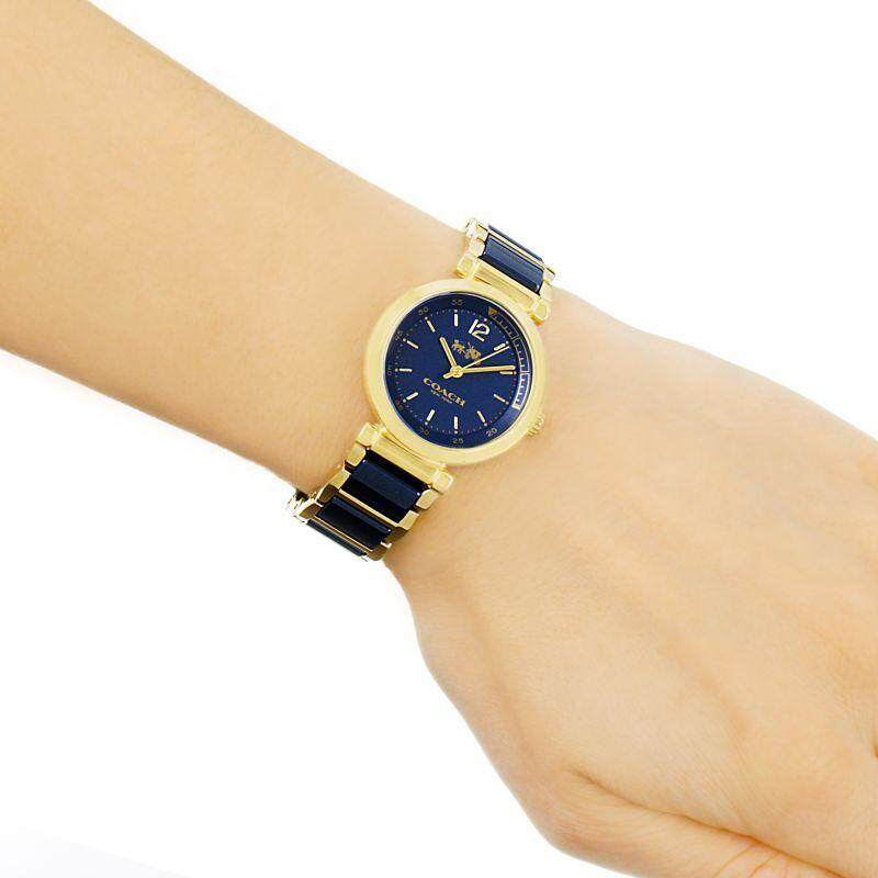 Coach Sport Ceramic Blue Dial Two Tone Steel Strap Watch for Women - 14502462 Buy Now By Coach