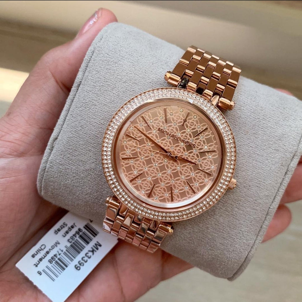 Michael Kors Darci Rose Gold Dial Steel Strap Watch for Women - MK3399 Buy Now By Michael Kors