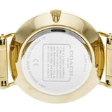 Coach Perry White Dial Gold Steel Strap Watch for Women - 14503345 Buy Now By Coach