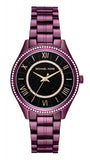 Michael Kors Lauryn Black Dial Purple Steel Strap Watch for Women - MK3724 Buy Now By Michael Kors