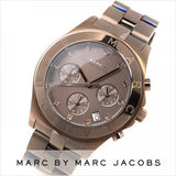 Marc Jacobs Blade Chronograph Brown Dial Brown Steel Strap Watch for Women - MBM3121 Buy Now By Marc Jacobs