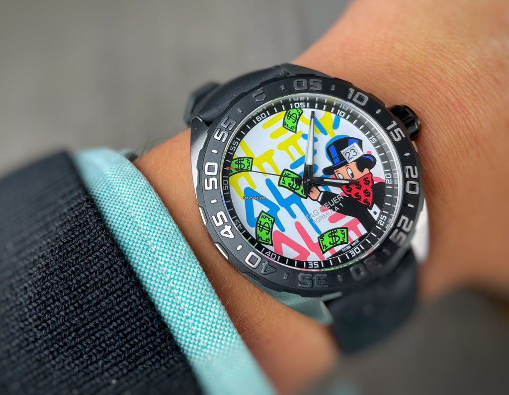 Tag Heuer Formula 1 Alec Monopoly Special Edition Black Rubber Strap Watch for Men - WAZ1117.FT8023 Buy Now By Tag Heuer