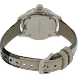 Burberry Classic Stone Silver Dial Horseberry Black Leather Strap Watch for Women - BU10103 Buy Now By Burberry