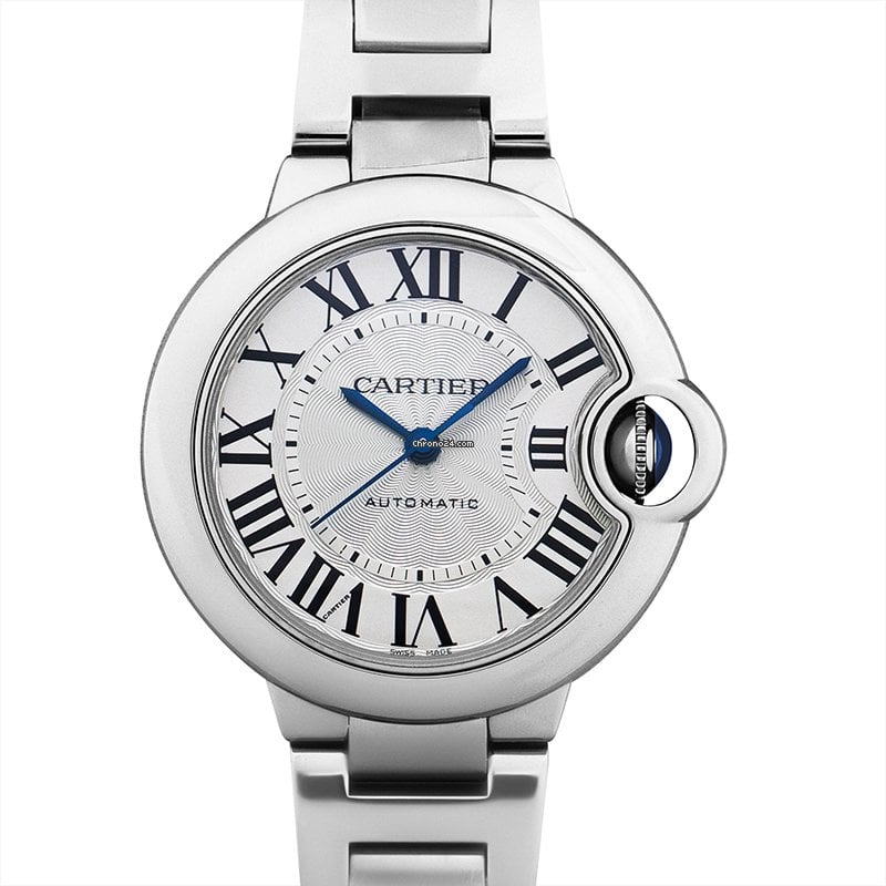 Cartier Ballon Bleu De Cartier Silver Dial Silver Steel Strap Watch for Women - WSBB0044 Buy Now By Cartier