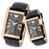 Emporio Armani Classic Black Dial Black Leather Strap Watch For Women - AR0169 Buy Now By Emporio Armani