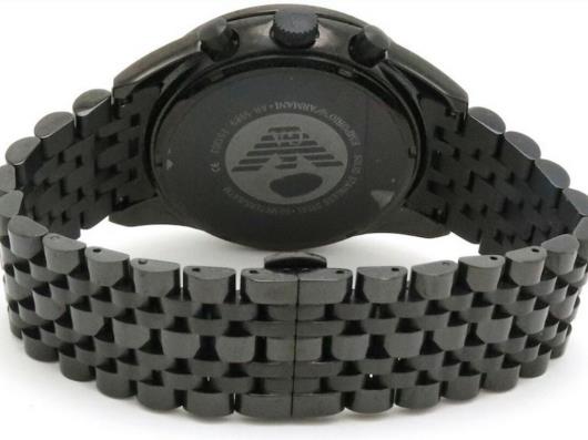 Emporio Armani Tazio Chronograph Black Dial Black Steel Strap Watch For Men - AR5989 Buy Now By Emporio Armani