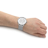 Calvin Klein Minimal White Dial Silver Mesh Bracelet Watch for Women - K3M52152 Buy Now By Calvin Klein