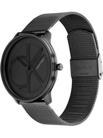 Calvin Klein Minimal Black Dial Black Mesh Bracelet Watch for Men - K3M514B1 Buy Now By Calvin Klein