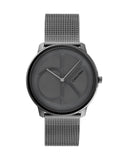 Calvin Klein Minimal Grey Dial Grey Mesh Bracelet Watch for Men - K3M517P4 Buy Now By Calvin Klein