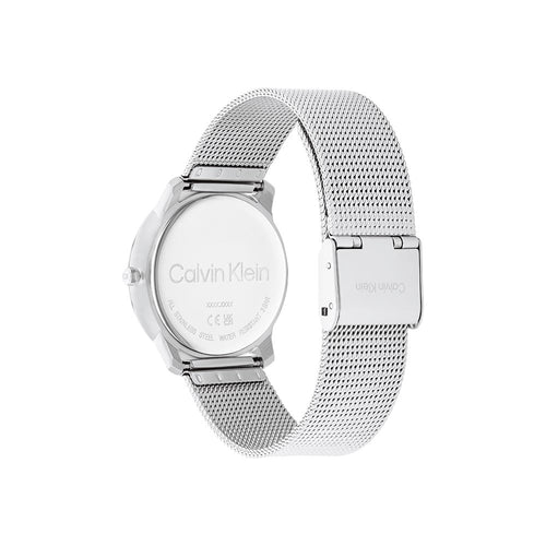Calvin Klein Minimal Silver Dial Silver Mesh Bracelet Watch for Men - K3M211Y6 Buy Now By Calvin Klein