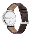 Calvin Klein Posh Silver Dial Brown Leather Strap Watch for Men - K8Q316G6 Buy Now By Calvin Klein