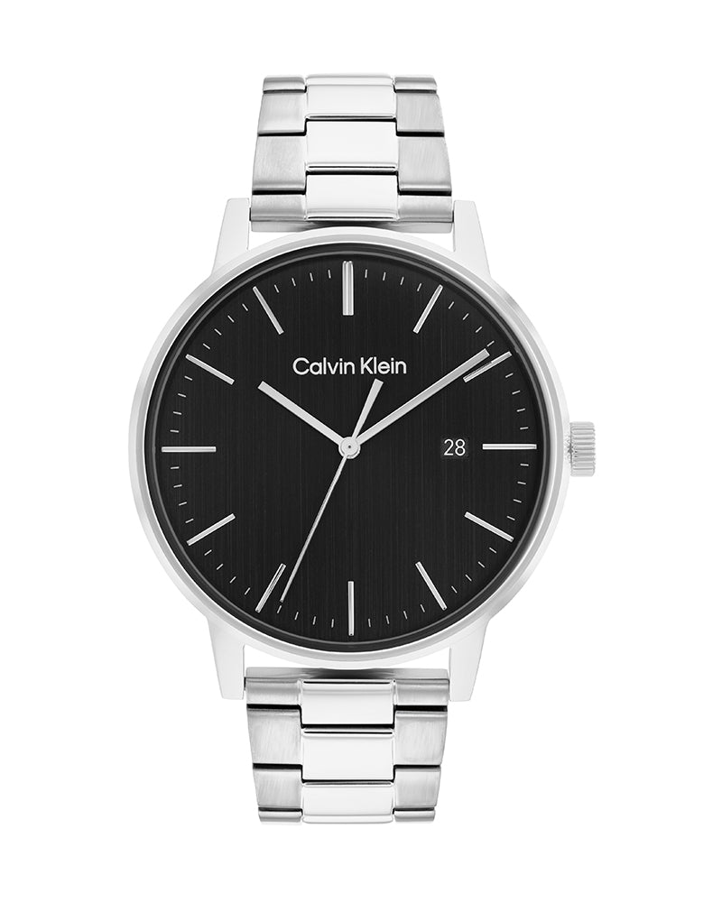 Calvin Klein City Chronograph Black Dial Silver Steel Strap Watch for Men - K2G2G14Y Buy Now By Calvin Klein