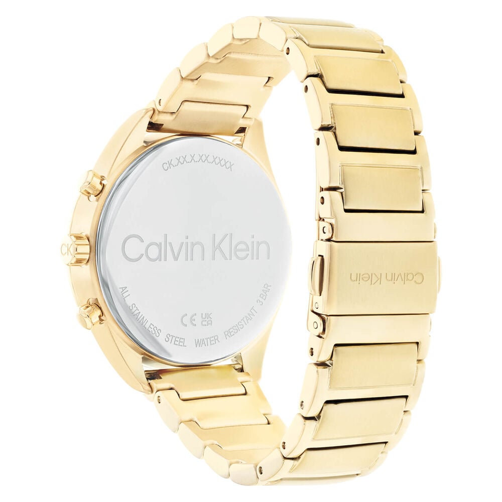 Calvin Klein Dainty White Dial Gold Steel Strap Watch for Women - K7L23546 Buy Now By Calvin Klein