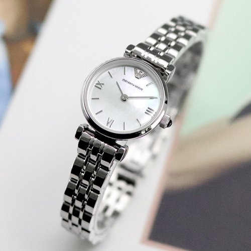 Emporio Armani Gianni White Dial Silver Steel Strap Watch For Women - AR1763 Buy Now By Emporio Armani