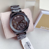 Michael Kors Brecken Chronograph Black Dial Black Steel Strap Watch For Men - MK8482 Buy Now By Michael Kors