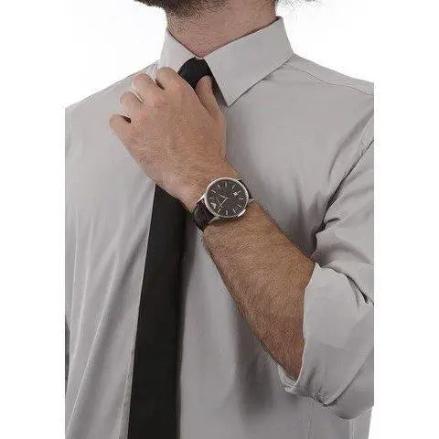 Emporio Armani Renato Classic Brown Dial Brown Leather Strap Watch For Men - AR2413 Buy Now By Emporio Armani