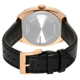 Gucci GG2570 Quartz Black Dial Black Leather Strap Watch For Men - YA142309 Buy Now By Gucci
