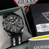 Guess Oasis Black Dial Black Rubber Strap Watch for Men - W0366G1 Buy Now By Guess