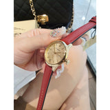 Burberry The Classic Gold Dial Red Leather Strap Watch for Women - BU10102 Buy Now By Burberry